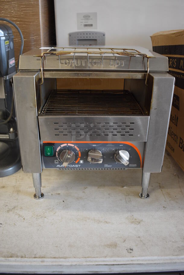 Avatoast TT-300-208 Stainless Steel Commercial Countertop Conveyor Oven. 208 Volts, 1 Phase. 14.5x17x17