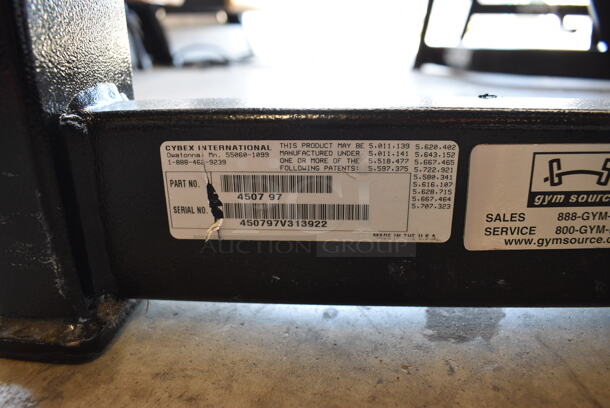Cybex Black Metal Commercial Axis Chest Press Machine. 52x48x75 - Image 8 of 8