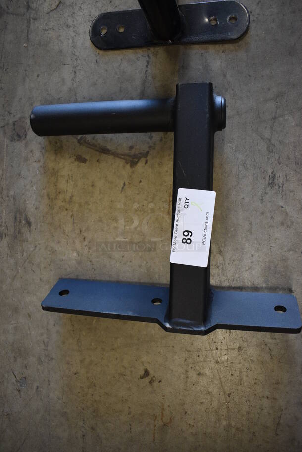 ALL ONE MONEY! Lot of Rogue Black Metal Wall Mount / Rope Holders - Image 5 of 7