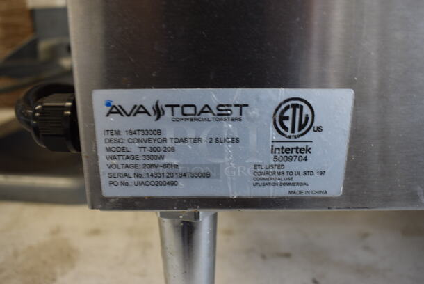 Avatoast TT-300-208 Stainless Steel Commercial Countertop Conveyor Oven. 208 Volts, 1 Phase. 14.5x17x17 - Image 8 of 9