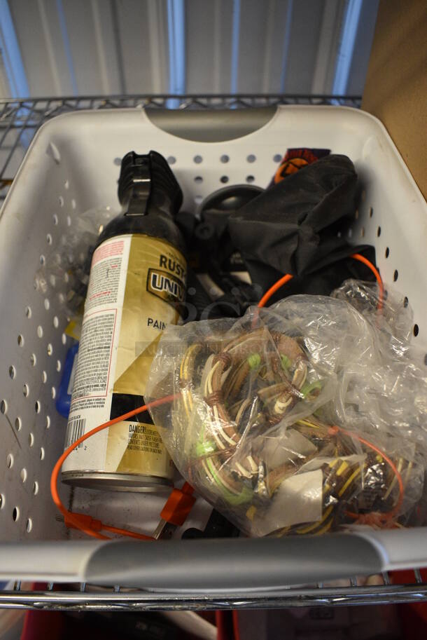 ALL ONE MONEY! Lot of Gray Metal Mesh Holder, Clipboards and Glue. - Image 2 of 10