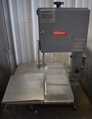 Fleetwood Model MSK Metal Commercial Countertop Meat Saw. 110 Volts, 1 Phase. 28x24x37. Tested and Does Not Power On