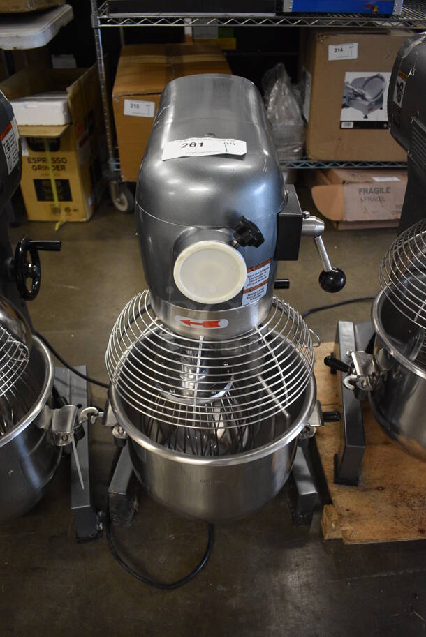 Avantco MX20 Metal Commercial 20 Quart Planetary Dough Mixer w/ Stainless Steel Bowl, Bowl Guard, Whisk and Paddle Attachments. 120 Volts, 1 Phase. 15x21x32. Tested and Working! - Image 2 of 9