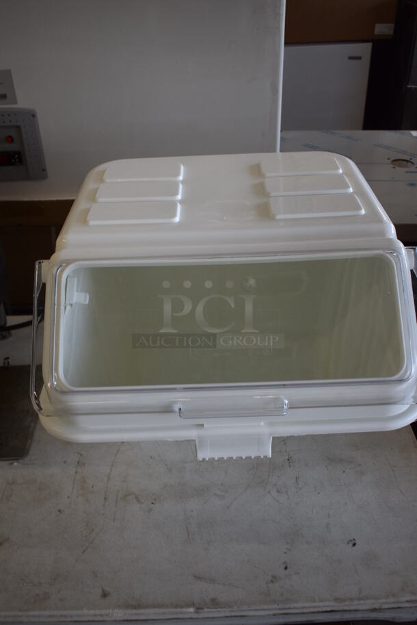 BRAND NEW IN BOX! Baker's Mark 176IB200 White Poly Ingredient Bin. 22.5x23.5x18.5 - Image 3 of 7