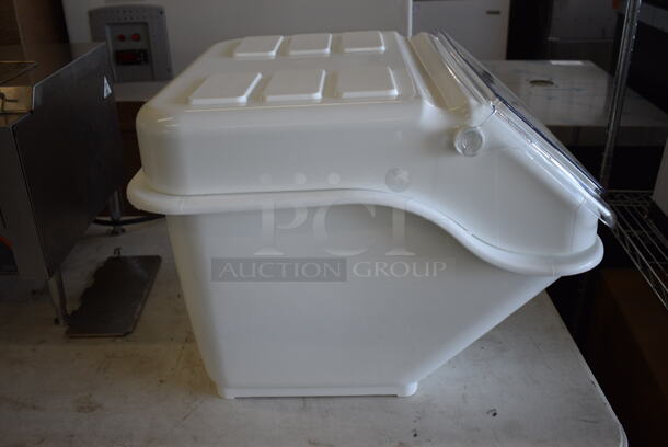 BRAND NEW IN BOX! Baker's Mark 176IB200 White Poly Ingredient Bin. 22.5x23.5x18.5 - Image 6 of 7
