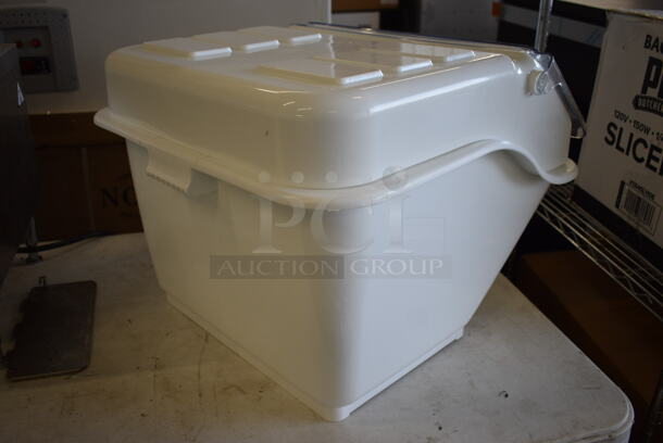 BRAND NEW IN BOX! Baker's Mark 176IB200 White Poly Ingredient Bin. 22.5x23.5x18.5 - Image 7 of 7
