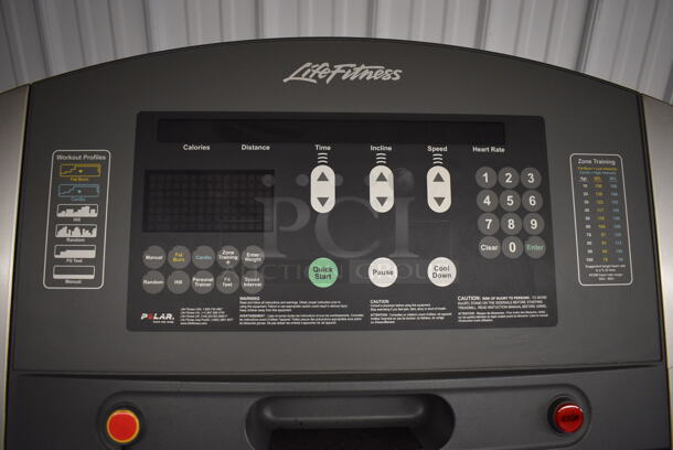 Life Fitness Model 95Ti Metal Commercial Treadmill. 32x84x63. Tested and Working! - Image 4 of 10