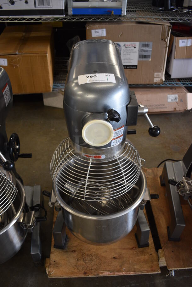 Avantco MX20 Metal Commercial 20 Quart Planetary Dough Mixer w/ Stainless Steel Bowl, Bowl Guard, Dough Hook and Paddle Attachments. 120 Volts, 1 Phase. 15x21x32. Tested and Does Not Power On - Image 2 of 6