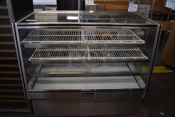 Leader Model HBK57 D Stainless Steel Commercial Floor Style Dry Display Case Merchandiser. 115 Volts, 1 Phase. 57x34x53. Tested and Working! - Image 2 of 7
