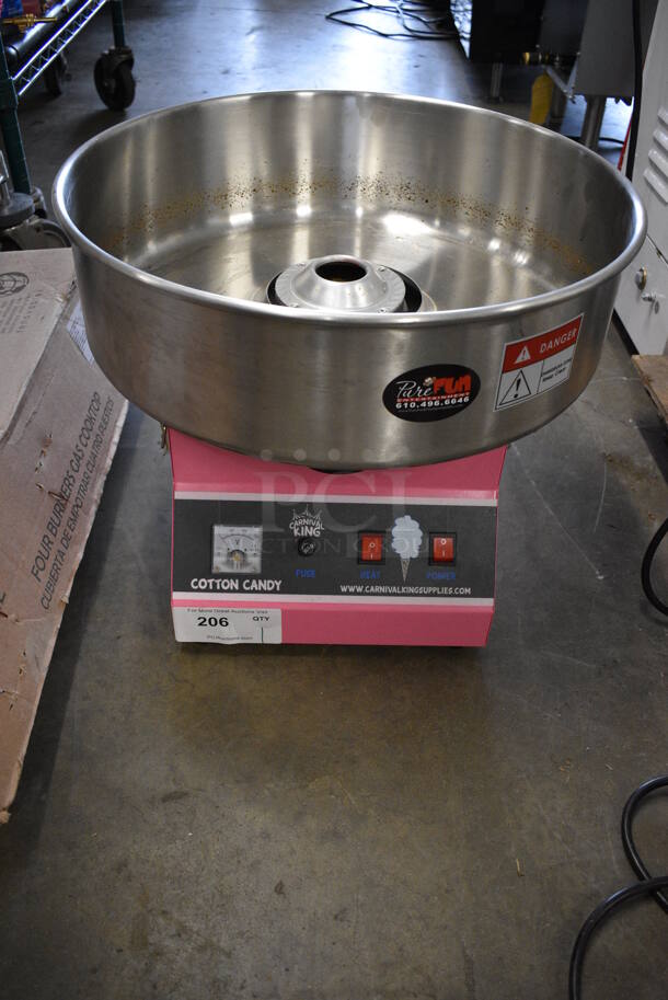 Carnival King 382CCME21 Metal Commercial Countertop Cotton Candy Machine. 110 Volts, 1 Phase. 19x19x16. Tested and Working! - Image 5 of 8