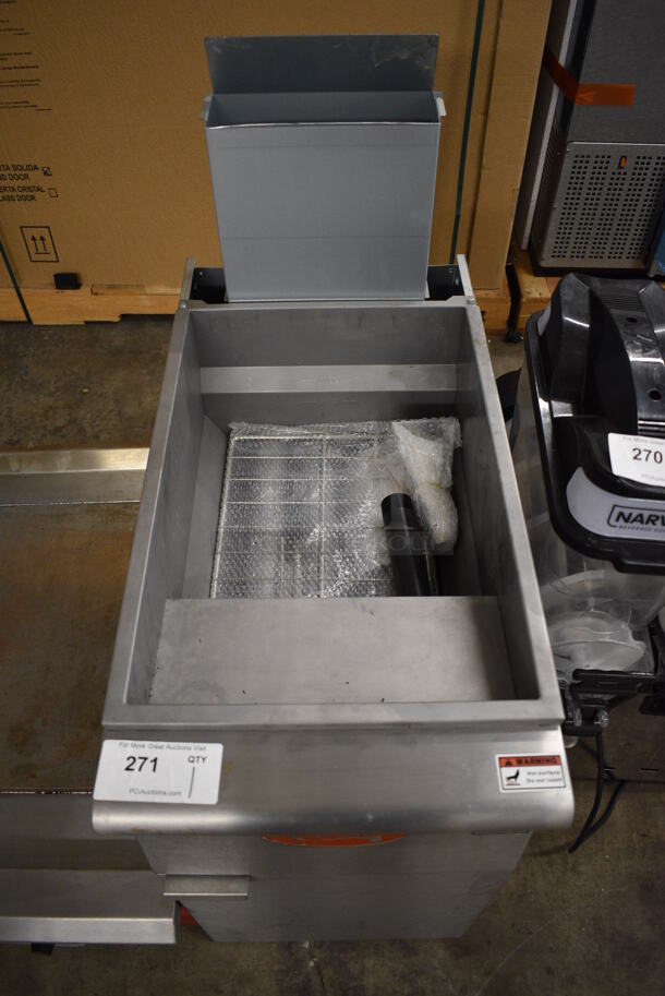 2019 Avantco FF300-P Stainless Steel Commercial Floor Style Propane Gas Powered Deep Fat Fryer. 90,000 BTU. 15.5x30x42 - Image 2 of 7