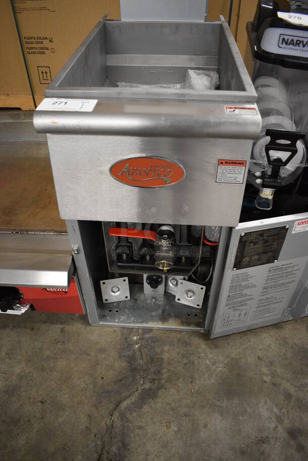 2019 Avantco FF300-P Stainless Steel Commercial Floor Style Propane Gas Powered Deep Fat Fryer. 90,000 BTU. 15.5x30x42 - Image 6 of 7