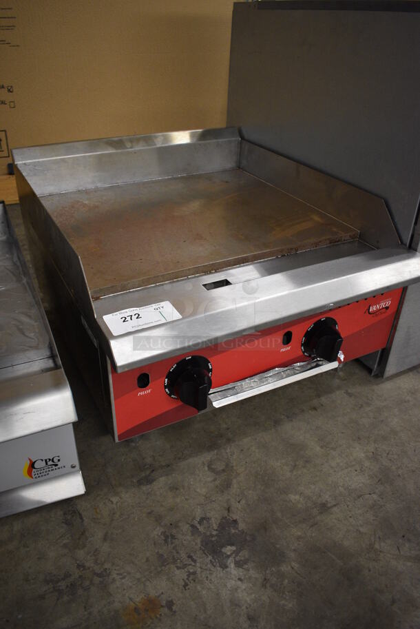 2021 Avantco 177CAG24TG Stainless Steel Commercial Countertop Natural Gas Powered Flat Top Griddle. 30,000 BTU. 24x30x16 - Image 3 of 6