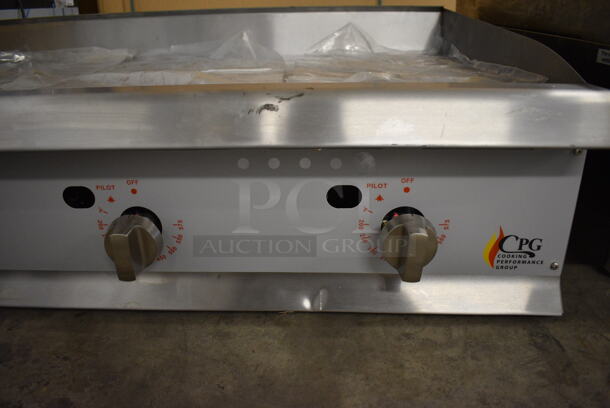 BRAND NEW SCRATCH AND DENT! CPG Stainless Steel Commercial Countertop Gas Powered Flat Top Griddle. 48x30x12 - Image 3 of 7