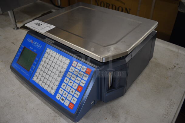 Avaweigh 334PCSP30 Metal Commercial Countertop Food Portioning Scale. Does Not Have Power Cord. 110-240 Volts, 1 Phase. 16x17x7. Tested and Working! - Image 2 of 6