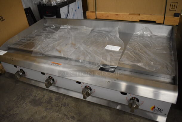 BRAND NEW SCRATCH AND DENT! CPG Stainless Steel Commercial Countertop Gas Powered Flat Top Griddle. 48x30x12 - Image 4 of 7