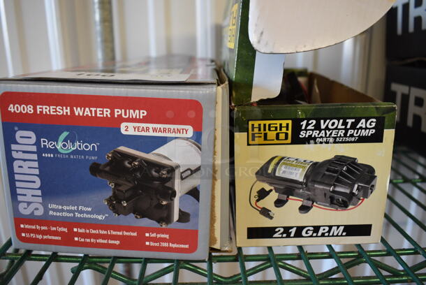 2 IN ORIGINAL BOX! Items; Sprayer Pump and Fresh Water Pump. 2 Times Your Bid! - Image 2 of 12