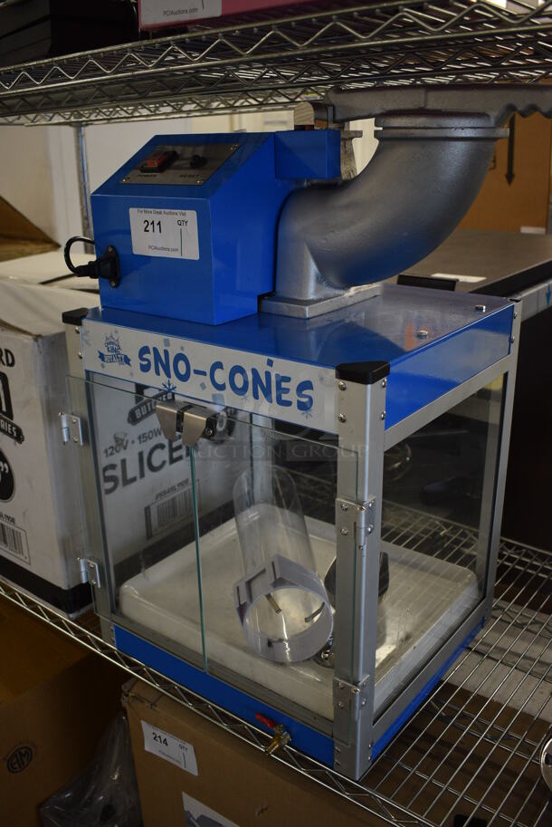 BRAND NEW! 2022 Carnival King 382SCM350R Metal Commercial Countertop Sno Cone Machine. 120 Volts, 1 Phase. 22x15x29. Tested and Working! - Image 3 of 7