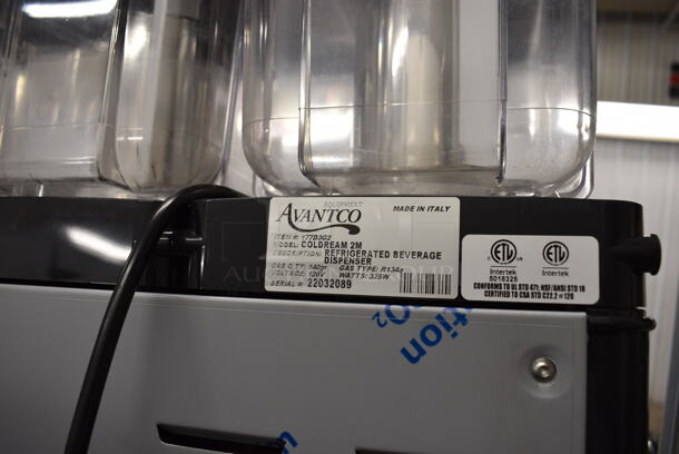 Avantco COLDREAM 2M Metal Commercial Countertop 2 Hopper Refrigerated Beverage Machine. 120 Volts, 1 Phase. 16x18x26. Tested and Working! - Image 4 of 5