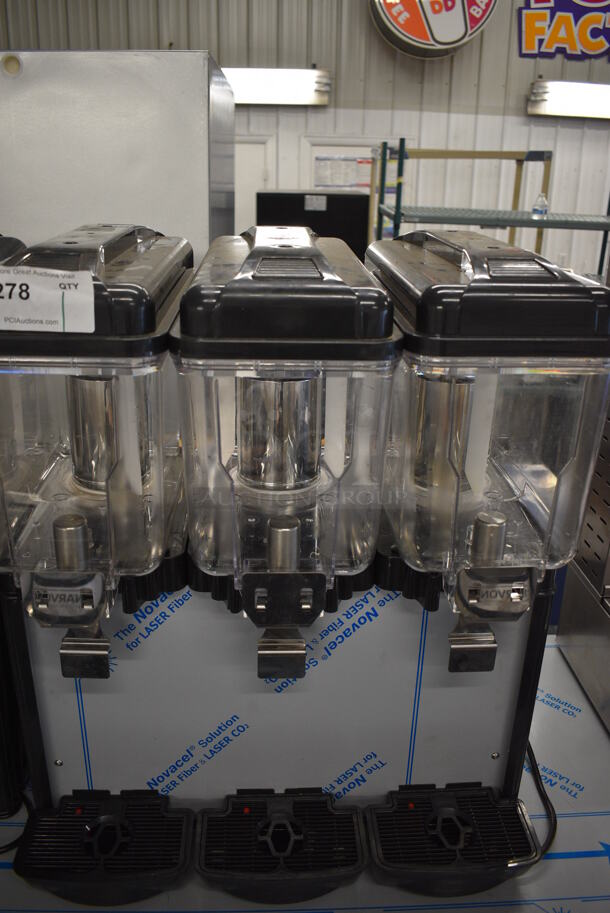 Avantco COLDREAM 3M Metal Commercial Countertop 3 Hopper Refrigerated Beverage Machine. 120 Volts, 1 Phase. 24x18x27. Tested and Working! - Image 2 of 6