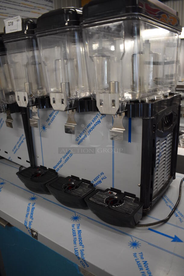 Avantco COLDREAM 3M Metal Commercial Countertop 3 Hopper Refrigerated Beverage Machine. 120 Volts, 1 Phase. 24x18x27. Tested and Working! - Image 3 of 6