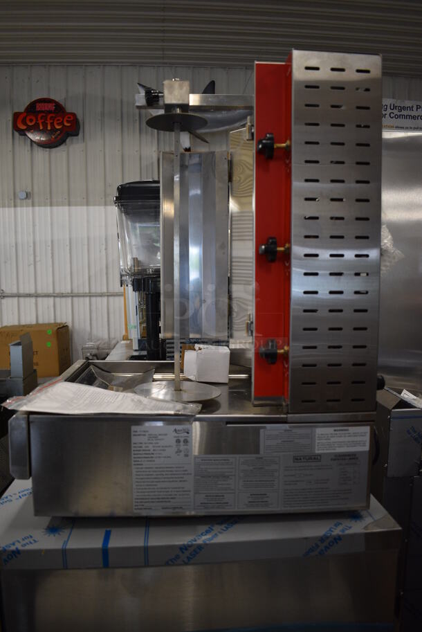 BRAND NEW! Avantco 177VB203 Stainless Steel Commercial Countertop Natural Gas Powered Vertical Broiler. 28,500 BTU. 21x25x31 - Image 5 of 5
