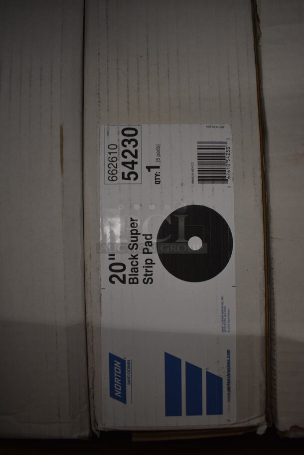 ALL ONE MONEY! Lot of 15 BRAND NEW IN BOX! Norton Black Super Strip Pads. 20x20 - Image 2 of 5