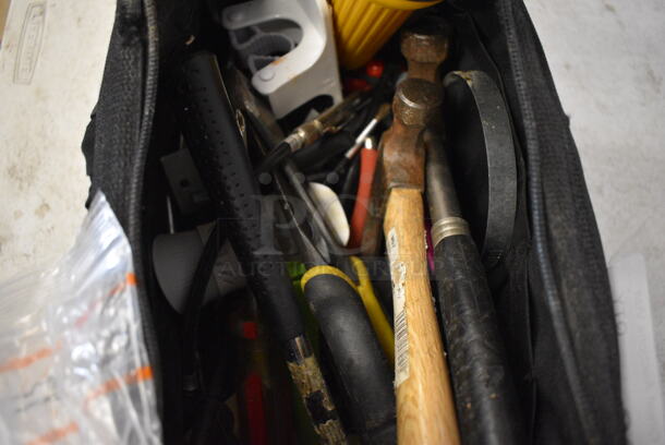 Hyper Tough Black Tool Bag w/ Contents Including Flashlight.  - Image 4 of 8