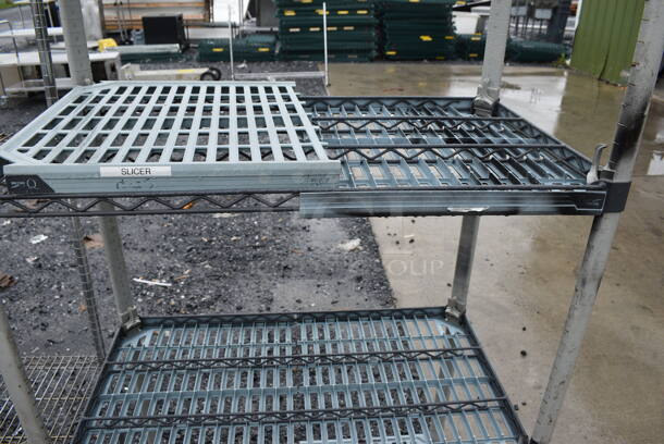 Metro Max Metal and Poly 4 Tier Shelving Unit. BUYER MUST DISMANTLE. PCI CANNOT DISMANTLE FOR SHIPPING. PLEASE CONSIDER FREIGHT CHARGES. 36x21x75 - Image 4 of 5