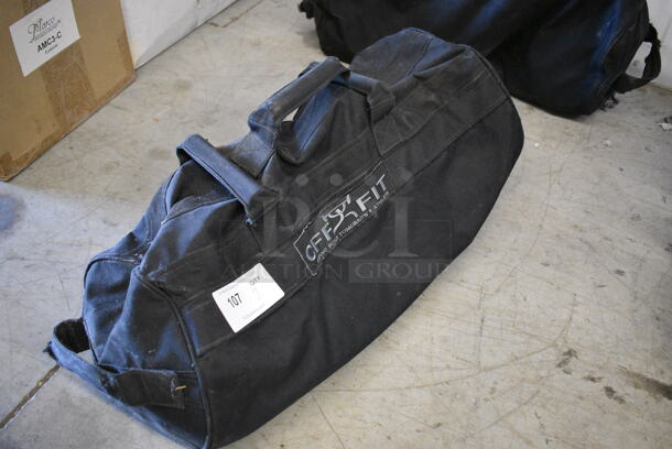 2 CFF Fit Black Bags w/ Two 25 Lb Medicine Ball. 30x12x12. 2 Times Your Bid! - Image 2 of 12