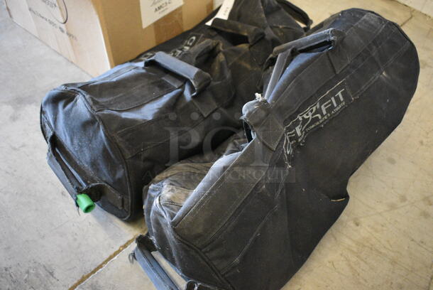 2 CFF Fit Black Bags w/ Two 25 Lb Medicine Ball. 30x12x12. 2 Times Your Bid! - Image 5 of 12