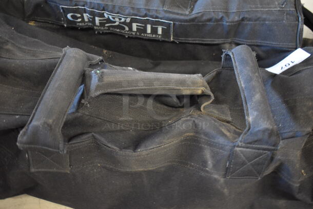 2 CFF Fit Black Bags w/ Two 25 Lb Medicine Ball. 30x12x12. 2 Times Your Bid! - Image 8 of 12