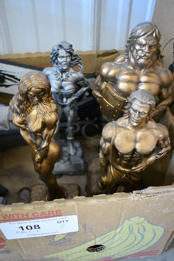 ALL ONE MONEY! Lot of Various Body Building Trophies! Some are NEW - Image 4 of 12