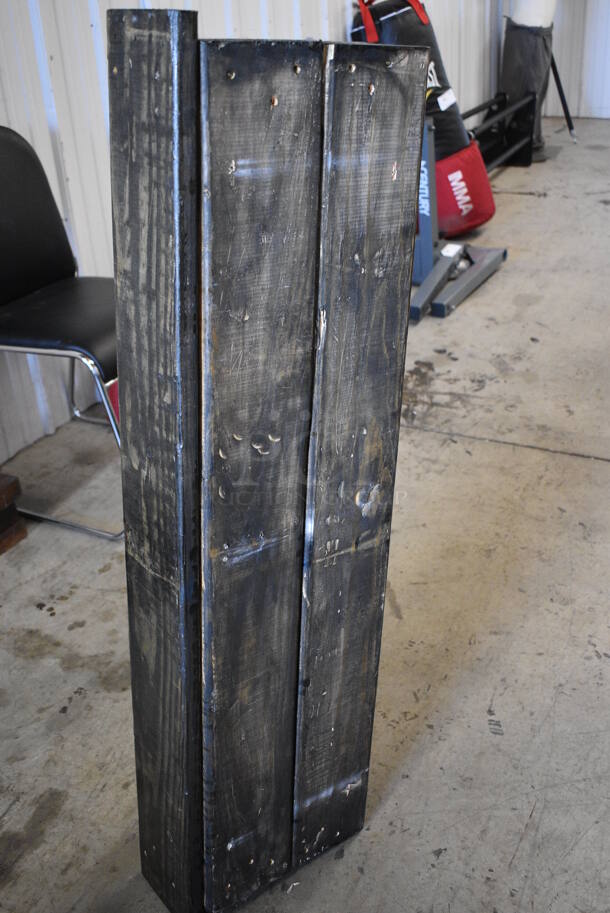 Wooden Shelf w/ Line In Hooks. 42x5.5x12 - Image 6 of 7
