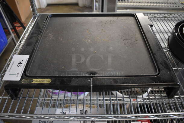 Presto Foldaway Metal Countertop Electric Powered Griddle. Does Not Come w/ Power Cord. 19x15.5x2