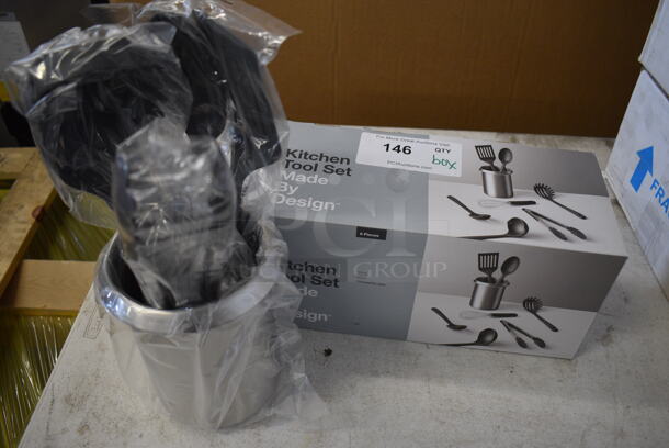 ALL ONE MONEY! Lot of BRAND NEW IN BOX! Kitchen Tool Set; Utensils and Metal Bin - Image 5 of 5
