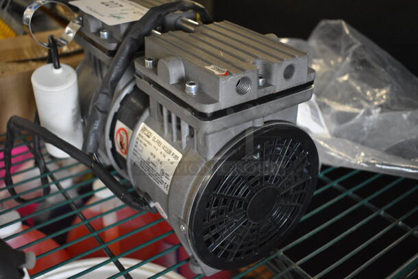 ALL ONE MONEY! Lot of 2 Pieces; Argion OLF400Z-2 Oil Free Vacuum Pump and  Metal Coil. 10x6x7, 6x6x11 - Image 3 of 7