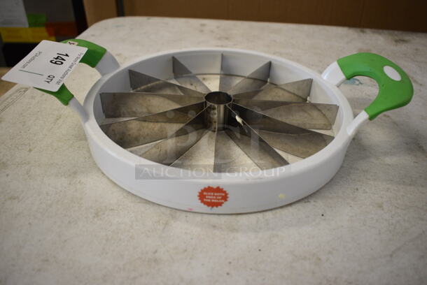 White Poly and Metal Cutter w/ Handles. 15x11x3.5 - Image 2 of 4