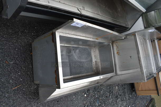 Stainless Steel Ice Bin w/ Speed Well. No Legs. 36x24x25 - Image 3 of 4