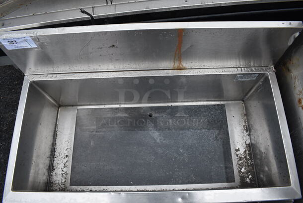 Stainless Steel Ice Bin w/ Speed Well. No Legs. 36x24x25 - Image 4 of 4