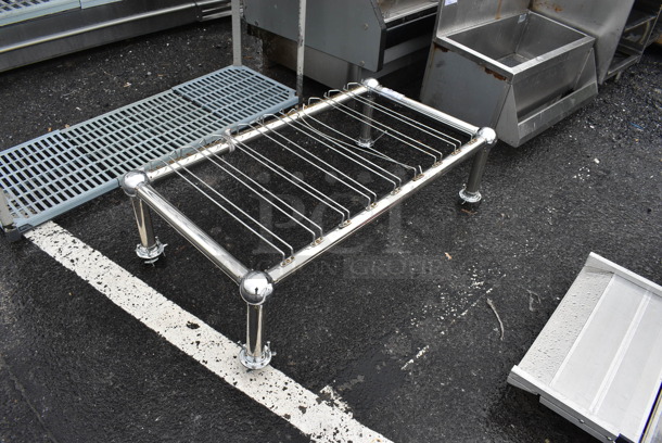 Metal Ceiling Mount Wine Rack. 49x27x14 - Image 2 of 5