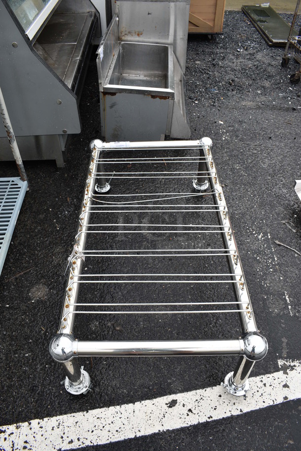 Metal Ceiling Mount Wine Rack. 49x27x14 - Image 4 of 5
