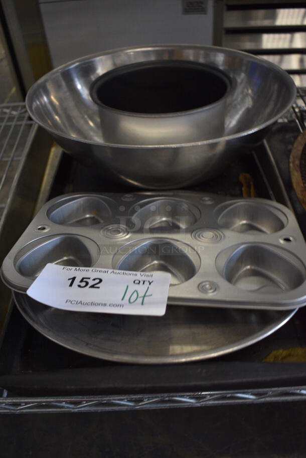 ALL ONE MONEY! Lot of Various Metal Pans and Bowls! - Image 2 of 9