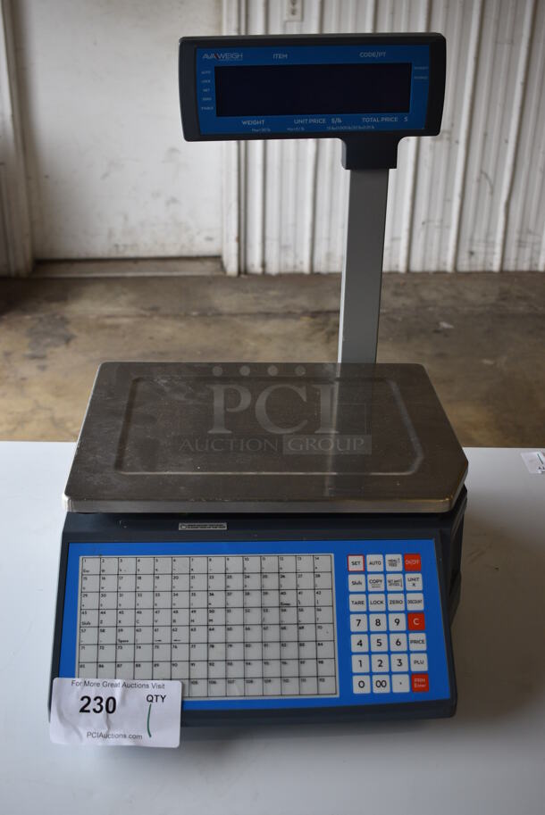 2021 Avaweigh 334PCSP30T Metal Commercial Countertop Food Portioning Scale. 110-240 Volts, 1 Phase. 15x18x19. Tested and Working!