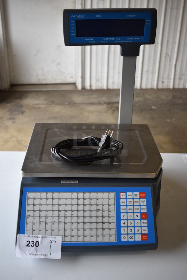 2021 Avaweigh 334PCSP30T Metal Commercial Countertop Food Portioning Scale. 110-240 Volts, 1 Phase. 15x18x19. Tested and Working! - Image 10 of 10