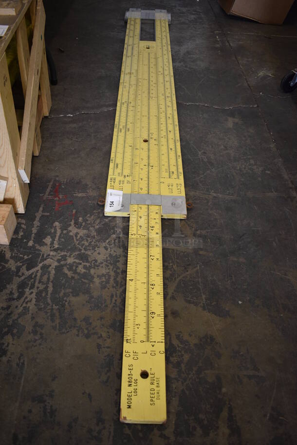 Model N803-ES Slide Rule Dual Base Speed Rule for Teacher Demonstration. 82x2x12 - Image 3 of 6