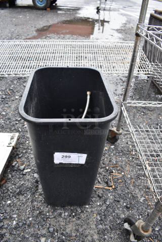 Black Poly Trash Can. 11.5x15.5x20.5