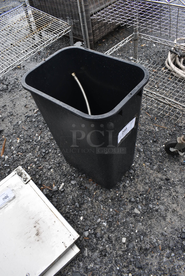 Black Poly Trash Can. 11.5x15.5x20.5 - Image 3 of 4