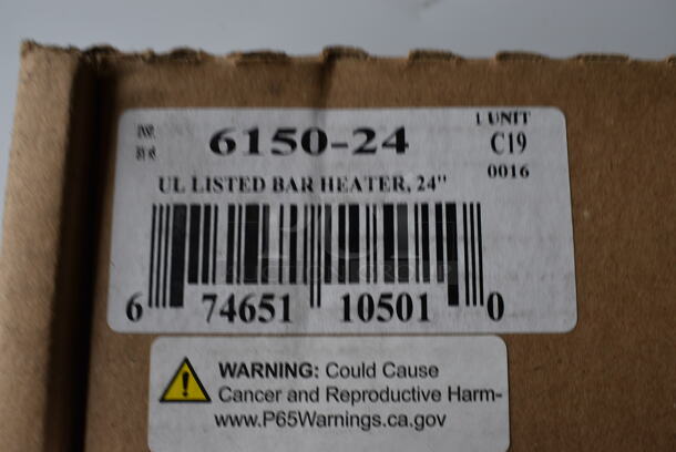 BRAND NEW IN BOX! Nemco 6150-24 Stainless Steel Commercial Warming Bar Heater. 24.5x6.5x3 - Image 5 of 6