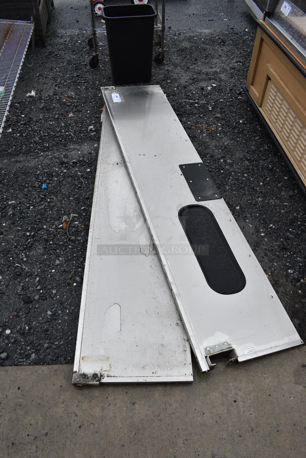 2 Stainless Steel Swinging Kitchen Doors. 17.5x2x81. 2 Times Your Bid! - Image 5 of 6